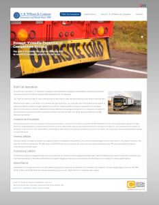Pilot Car Insurance at V. R. Williams